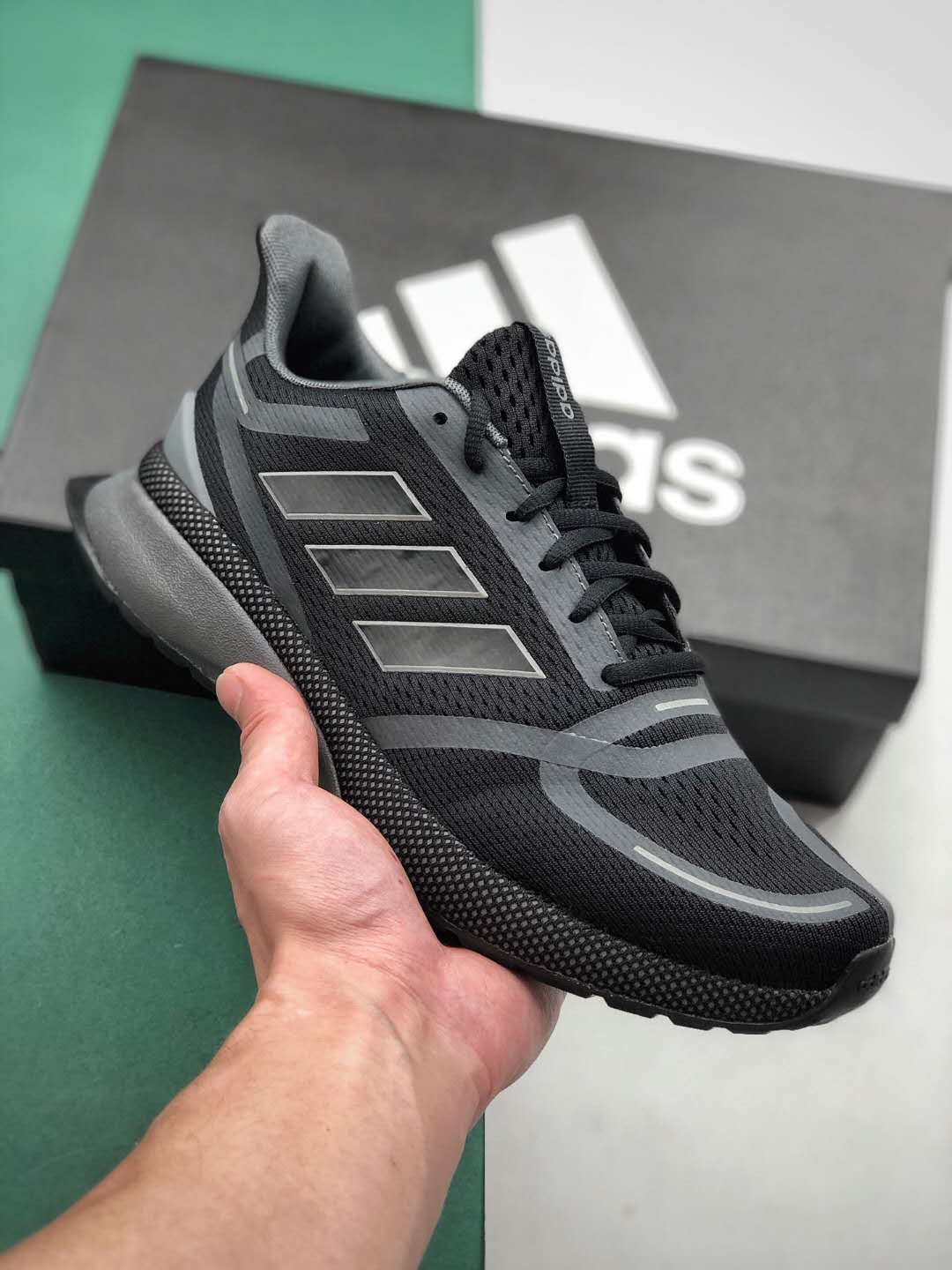 Adidas Nova Run Core Black Grey EE9267 - Premium Running Shoes